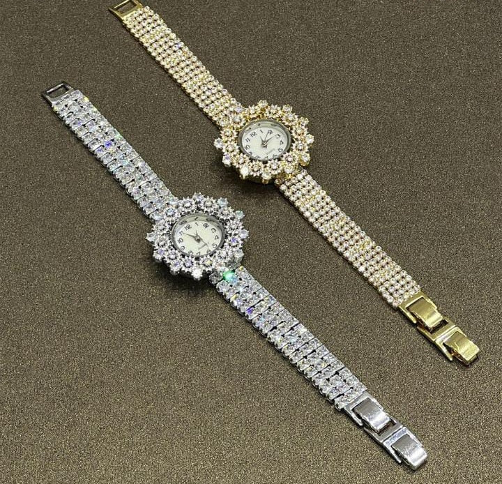 Elegant Pearl Halo Watch - Zambeel