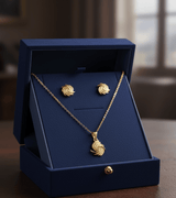 Elegant Swirl Necklace Set - Zambeel