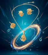 Elegant Swirl Necklace Set - Zambeel