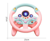 Eletric Simulation Steering Wheel Toy with Light Sound Kids Early Education Toy - Zambeel