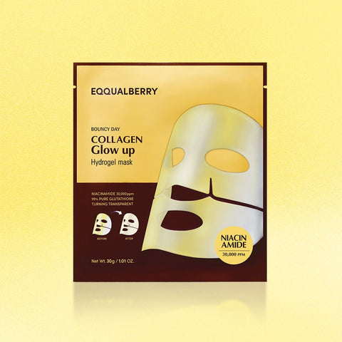 Eqqual Berry - Bouncy Day Collagen Glow Up Hydrogel Mask - Zambeel