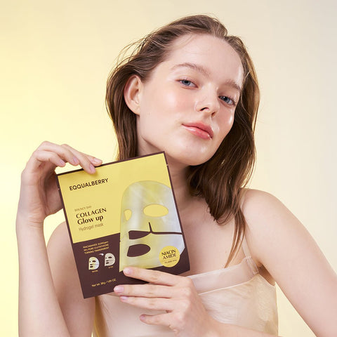 Eqqual Berry - Bouncy Day Collagen Glow Up Hydrogel Mask - Zambeel