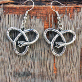 European And American Gothic Universe Infinite Snake Earrings Pagan Ancient India - Zambeel