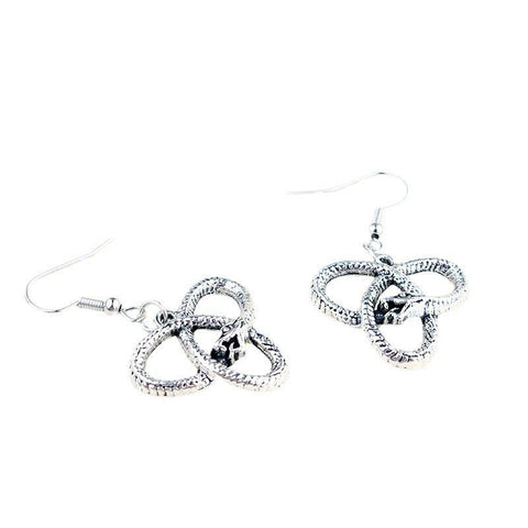 European And American Gothic Universe Infinite Snake Earrings Pagan Ancient India - Zambeel