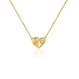 European And American Love Necklace Mother's Day Geometric Copper Peach Heart Gift - Zambeel