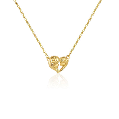 European And American Love Necklace Mother's Day Geometric Copper Peach Heart Gift - Zambeel