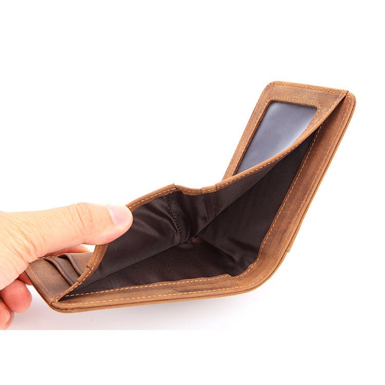 European and American RFID Men's Leather Wallet - Zambeel