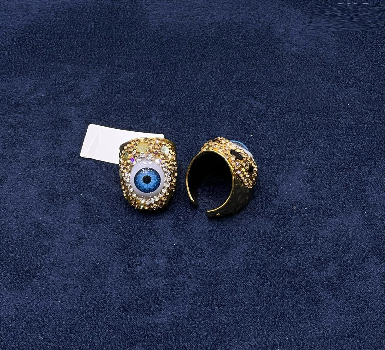 Evil Eye Crystal Statement Ring - Zambeel