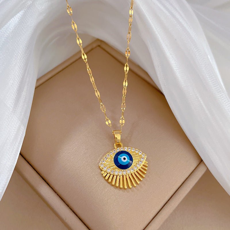 Eyelash Eye Light Luxury Wedding Necklace - Zambeel
