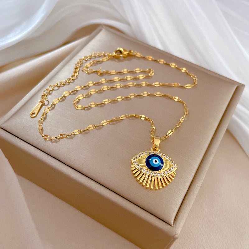Eyelash Eye Light Luxury Wedding Necklace - Zambeel