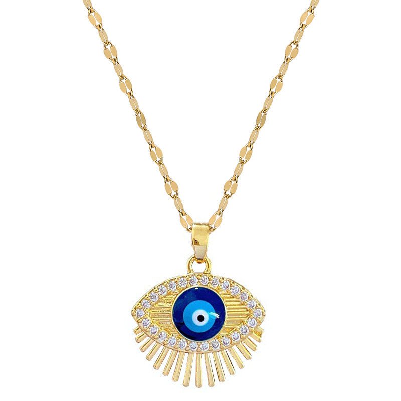 Eyelash Eye Light Luxury Wedding Necklace - Zambeel