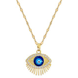 Eyelash Eye Light Luxury Wedding Necklace - Zambeel