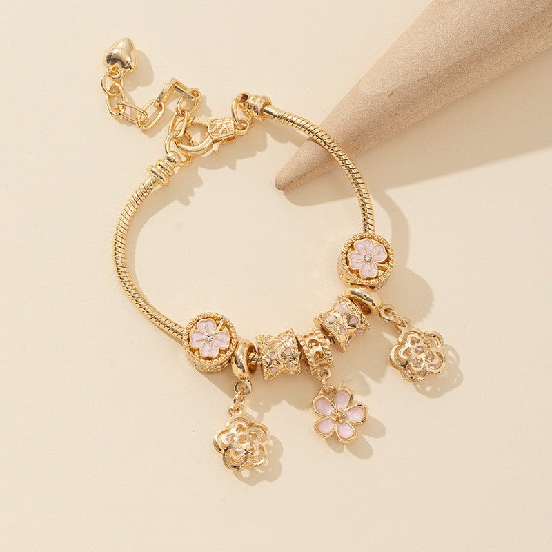 Fashion Bracelet Diy Floral Beads - Zambeel