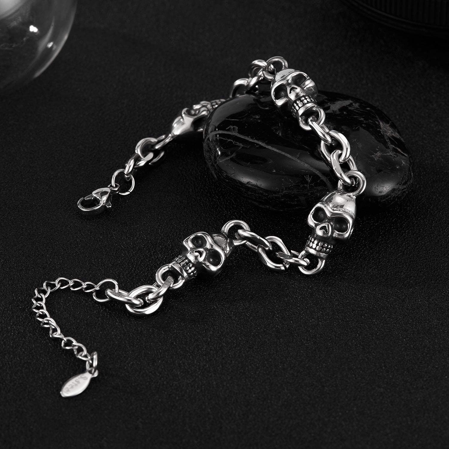 Fashion Bracelet Men's Hip Hop Trend Stainless Steel - Zambeel