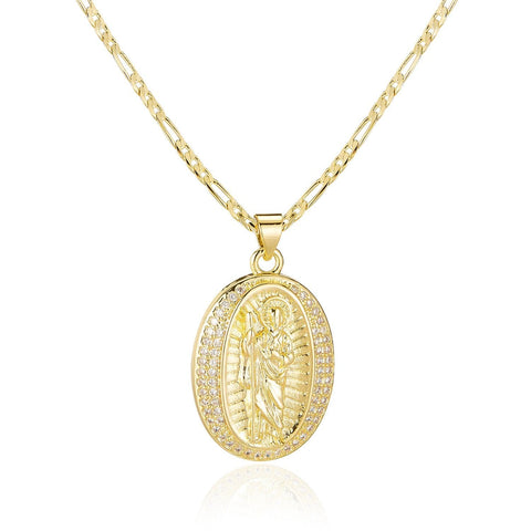 Fashion Copper Necklace Female Creative Virgin Mary - Zambeel