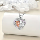 Fashion European And American Style New Heart - shaped Pendant Necklace - Zambeel