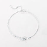 Fashion Simple Alloy Mori Style Flower Leaf Anklet - Zambeel