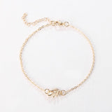 Fashion Simple Alloy Mori Style Flower Leaf Anklet - Zambeel