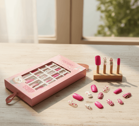 Febble - Kids Pink Bunny False Nails (Original) - Zambeel