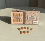 Febble - Nude Marble Swirl Press - On Nails (Original) - Zambeel