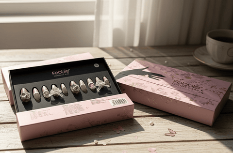 Febble - Pink Butterfly Dream Crystal Nails (Original) - Zambeel