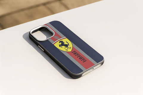 Ferrari Racing Stripes iPhone Case - Zambeel