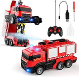 Fire Fighting - RC Deformation Fire Truck with Water Spray - Zambeel