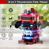 Fire Fighting - RC Deformation Fire Truck with Water Spray - Zambeel