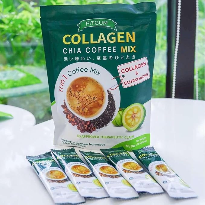 Fitgum - Collagen Chia Coffee Mix (Original) - Zambeel
