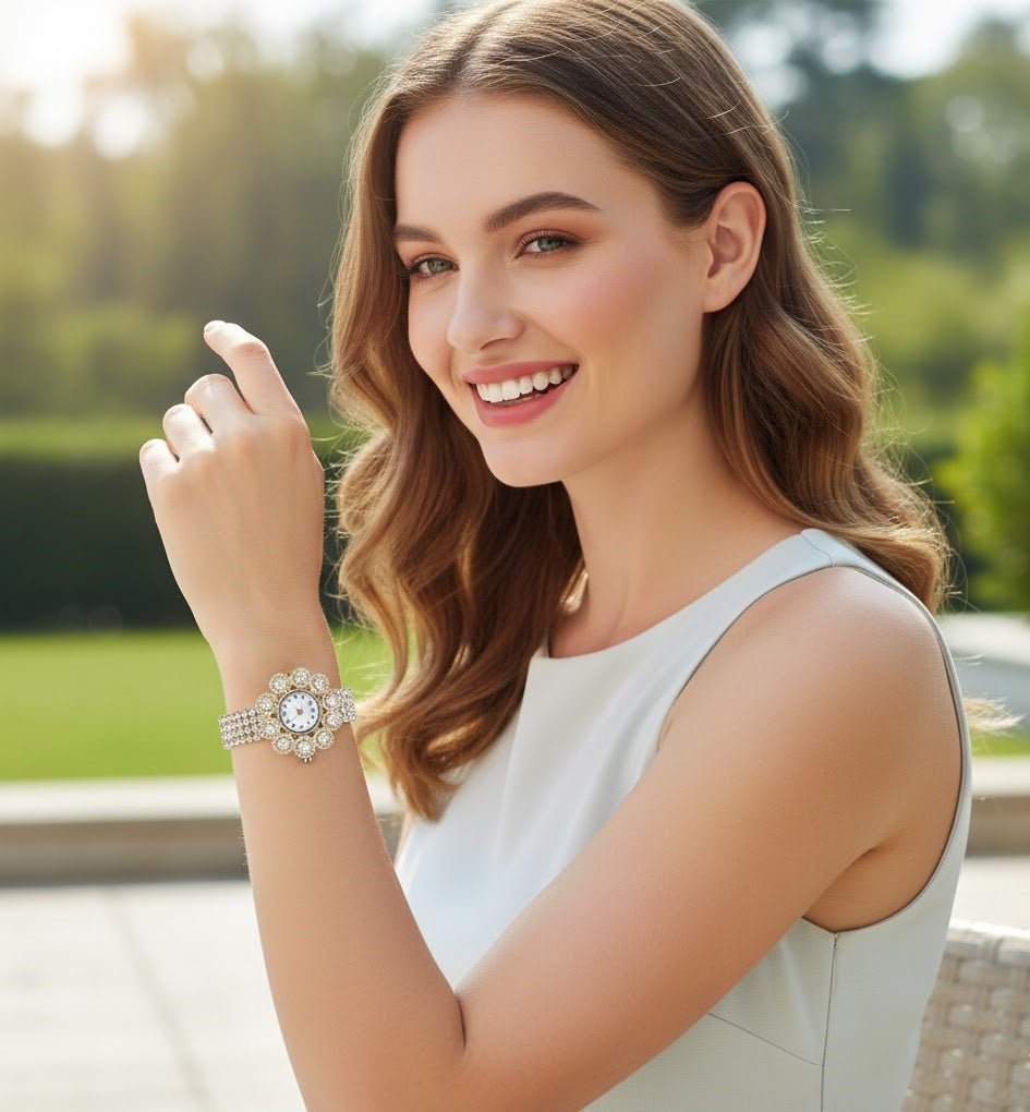 Floral Bloom Diamond Watch - Zambeel