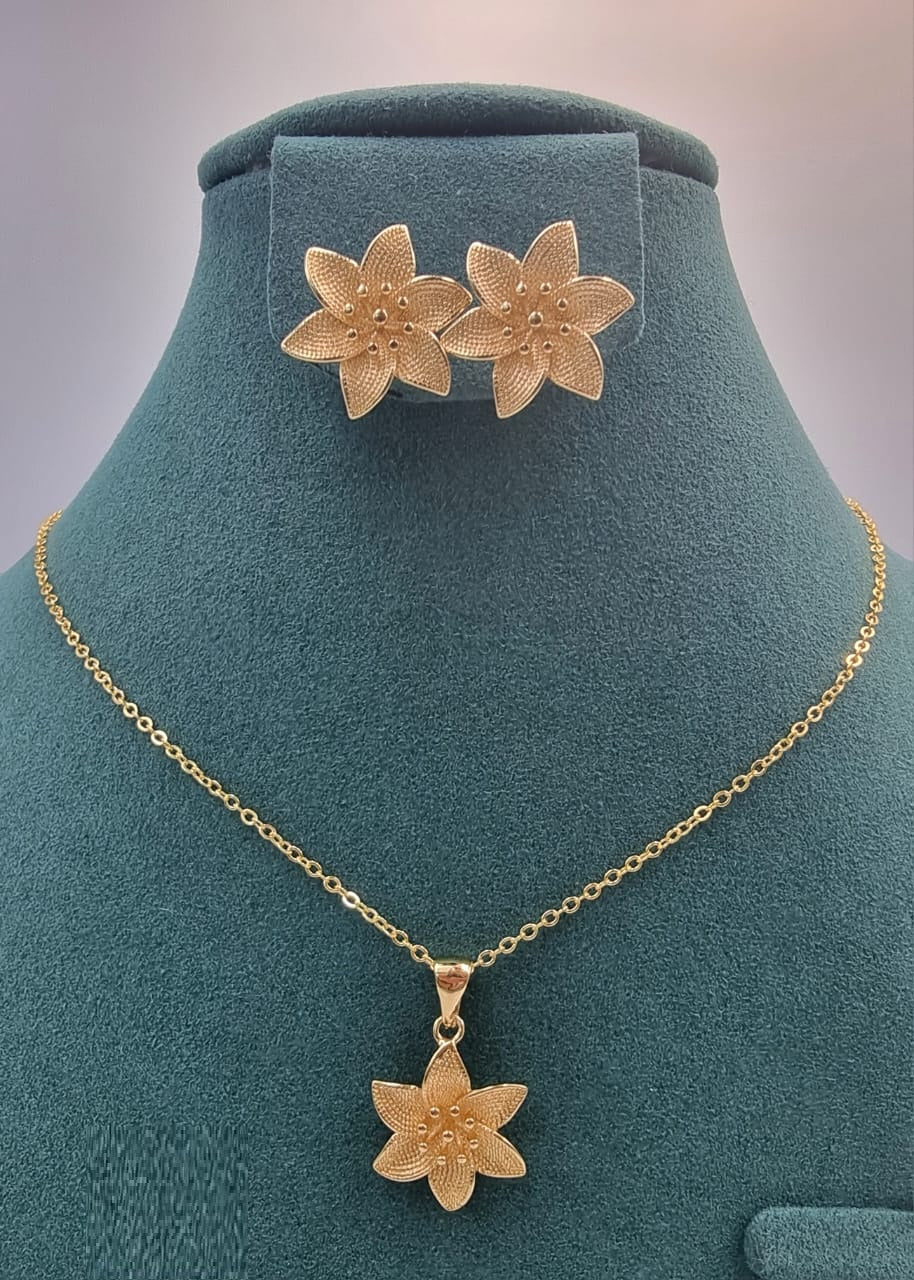 Floral Bloom Pendant Set - Zambeel