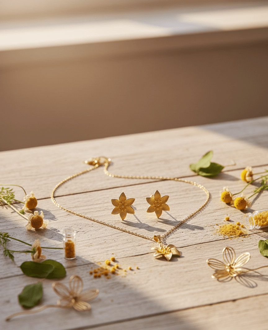 Floral Bloom Pendant Set - Zambeel