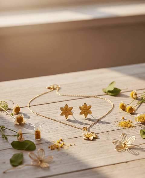 Floral Bloom Pendant Set - Zambeel