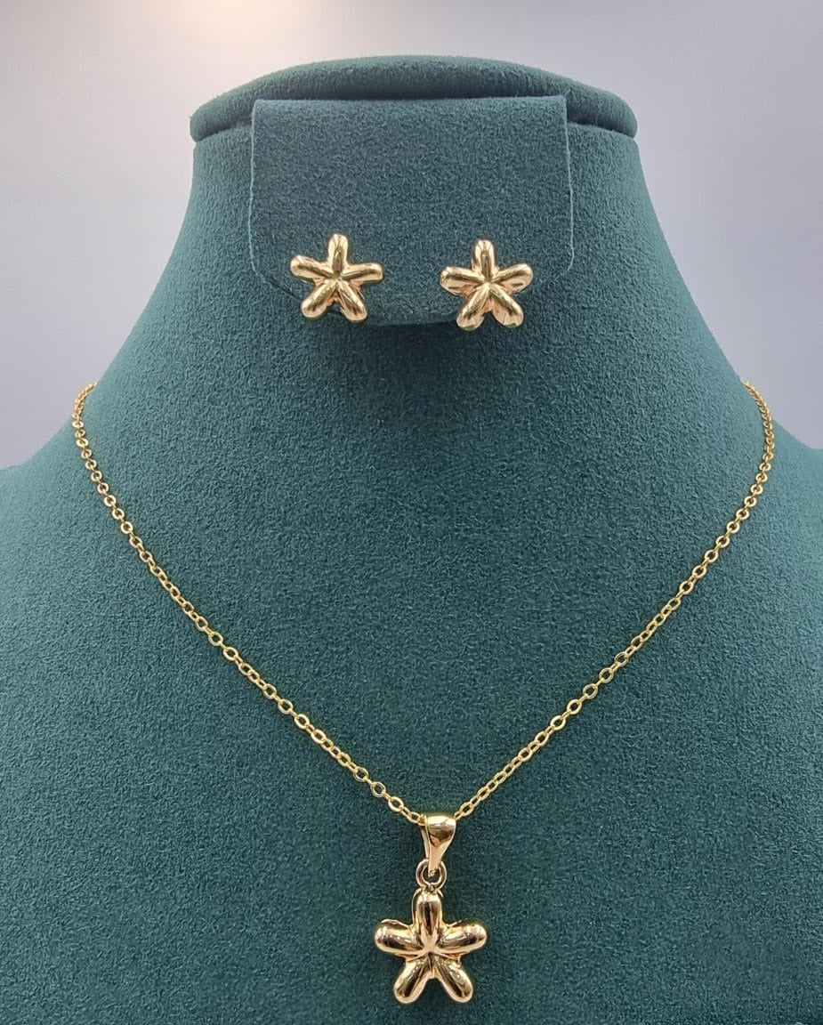 Floral Star Pendant Set - Zambeel