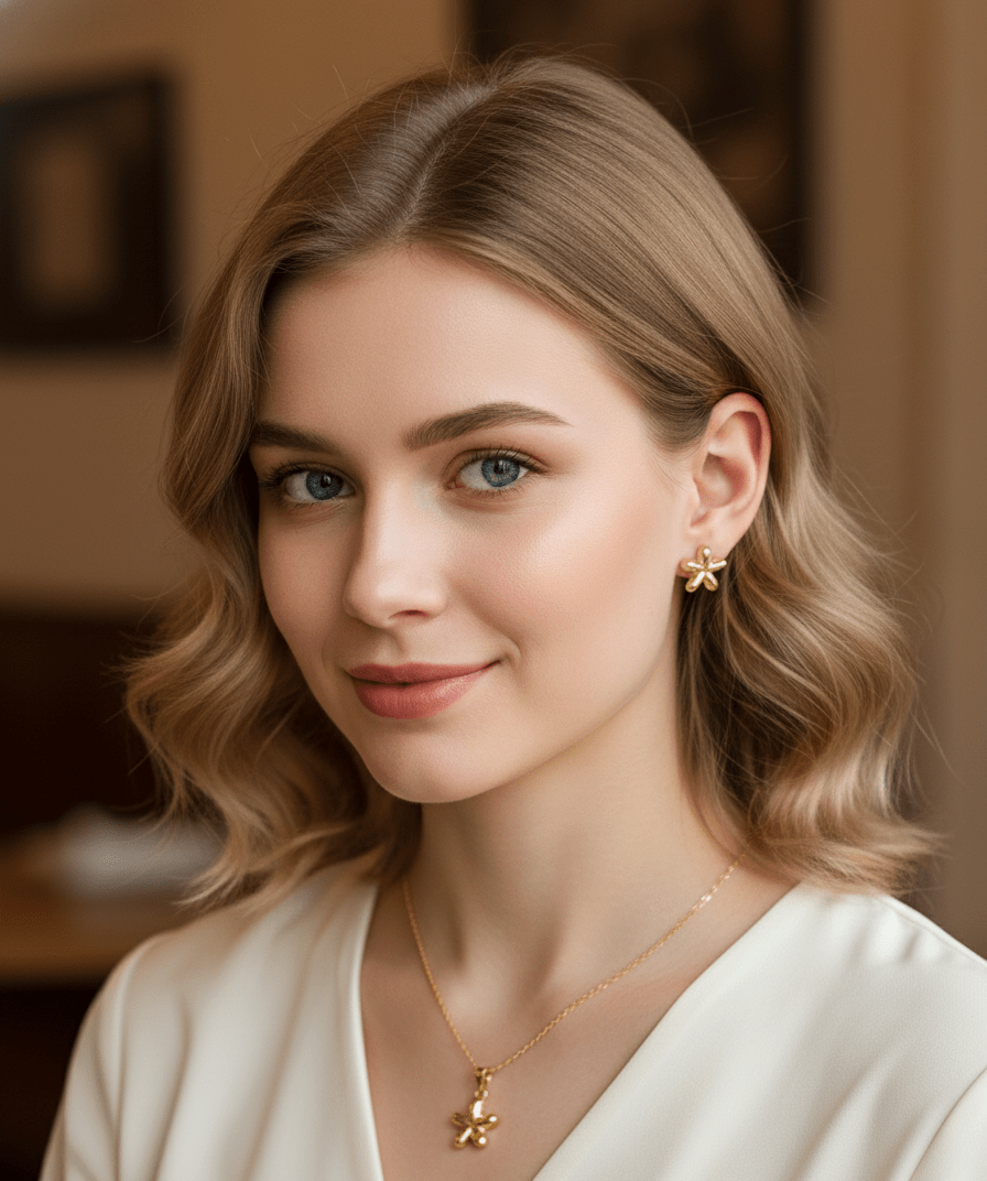 Floral Star Pendant Set - Zambeel