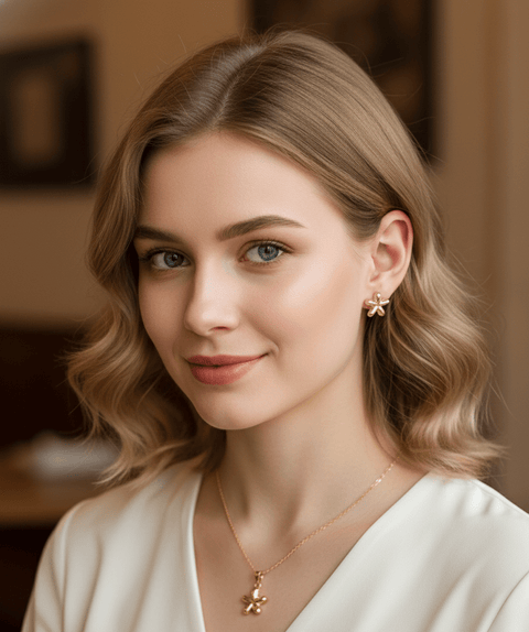 Floral Star Pendant Set - Zambeel