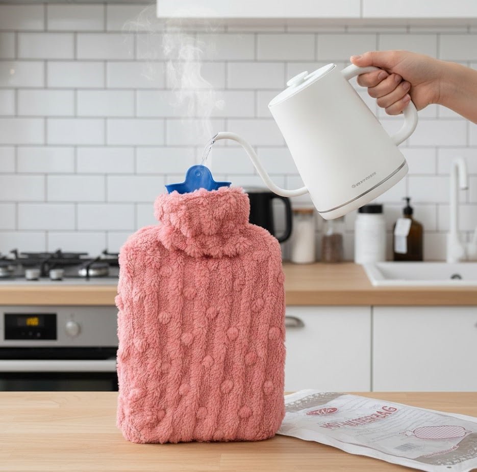 Fluffy Plush Cover Hot Water Bag - Zambeel