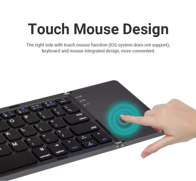 Foldable Bluetooth Keyboard with Touchpad - Zambeel