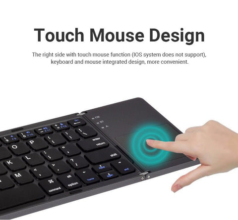 Foldable Bluetooth Keyboard with Touchpad - Zambeel