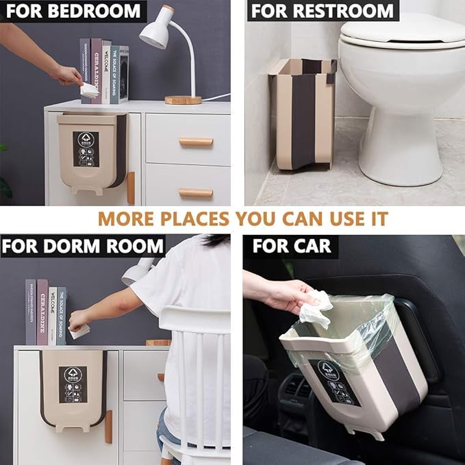 Foldable Hanging Trash Bin - Zambeel