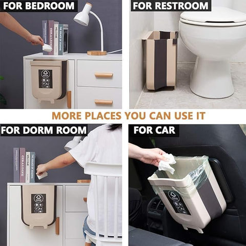 Foldable Hanging Trash Bin - Zambeel