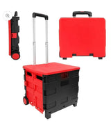 Foldable Rolling Storage Cart Box with Handle & Wheels - Zambeel