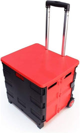Foldable Rolling Storage Cart Box with Handle & Wheels - Zambeel
