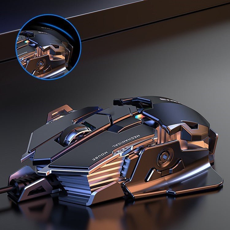 Forerunner Esports Gaming Mouse Wired Mechanical Macro Metal Weighted Mute - Zambeel