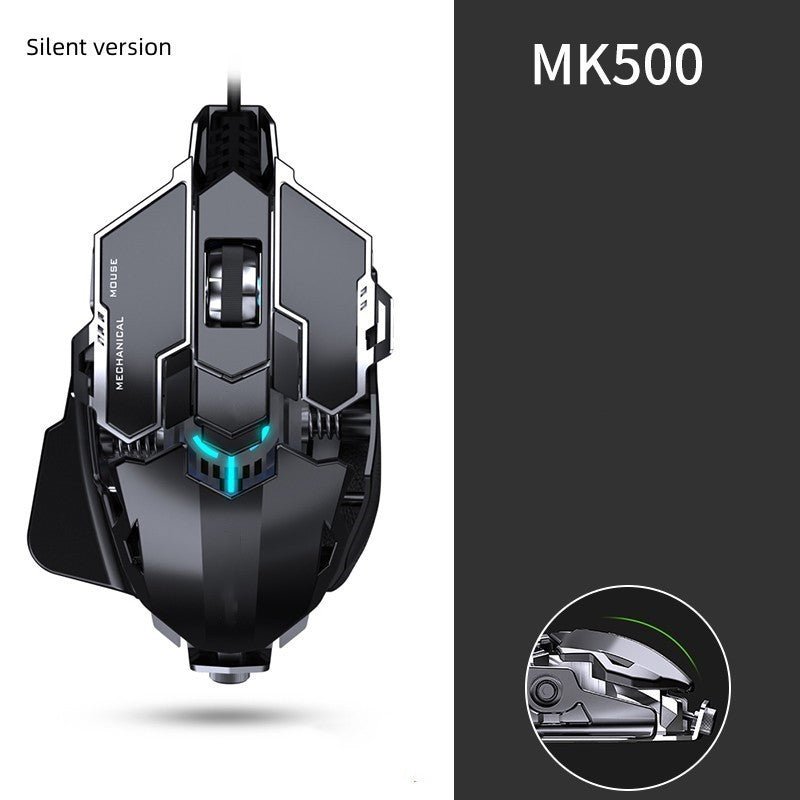 Forerunner Esports Gaming Mouse Wired Mechanical Macro Metal Weighted Mute - Zambeel