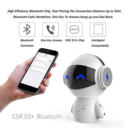 Fruitron cute mini robot speaker bluetooth - Zambeel