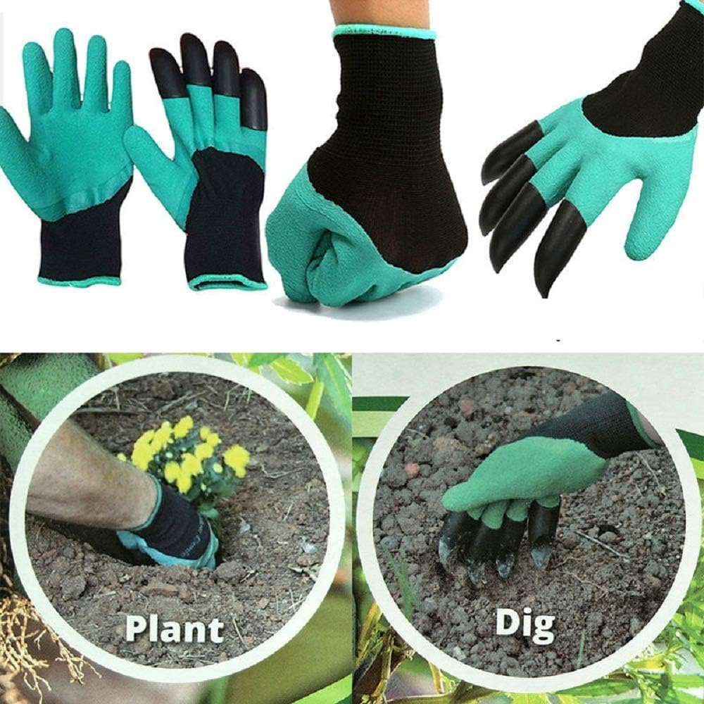 Garden Digging Gloves with Built - in Claws - Zambeel