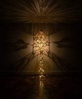 Gold Decorative LED Lantern Stand - Zambeel