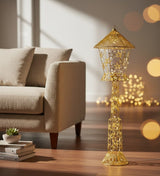Gold Decorative LED Lantern Stand - Zambeel