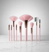 GR - Professional Pink Makeup Brush Set - Zambeel